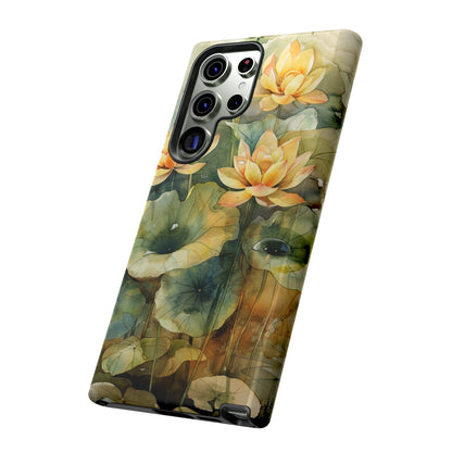 Zen Lotus Watercolor Painting iPhone 15 Case