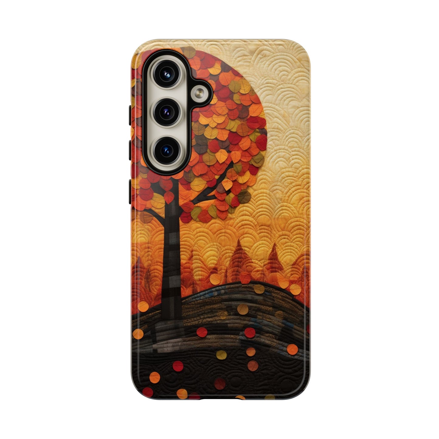 Autumn iPhone Case, Forest Embroidered Style Phone Case