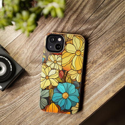 Kaleidoscopic Elegance: Stained Glass Vintage Floral iPhone Case – Timeless Beauty Illuminated