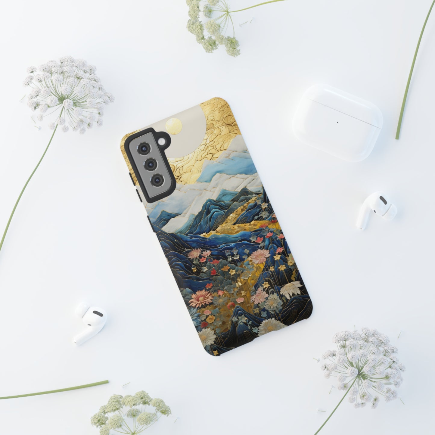 Chiyogami Floral Tough iPhone Case Japanese Boho