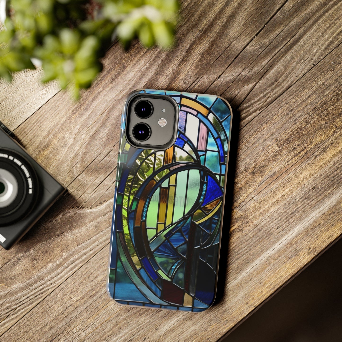 Stained Glass Floral: Art Deco Delight | Boho Chic Tough Case for iPhone & Samsung Galaxy Models