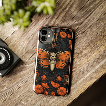 Eerie Elegance: Halloween Goth Moth Apple Phone Case | Dark Enchantment iPhone Case