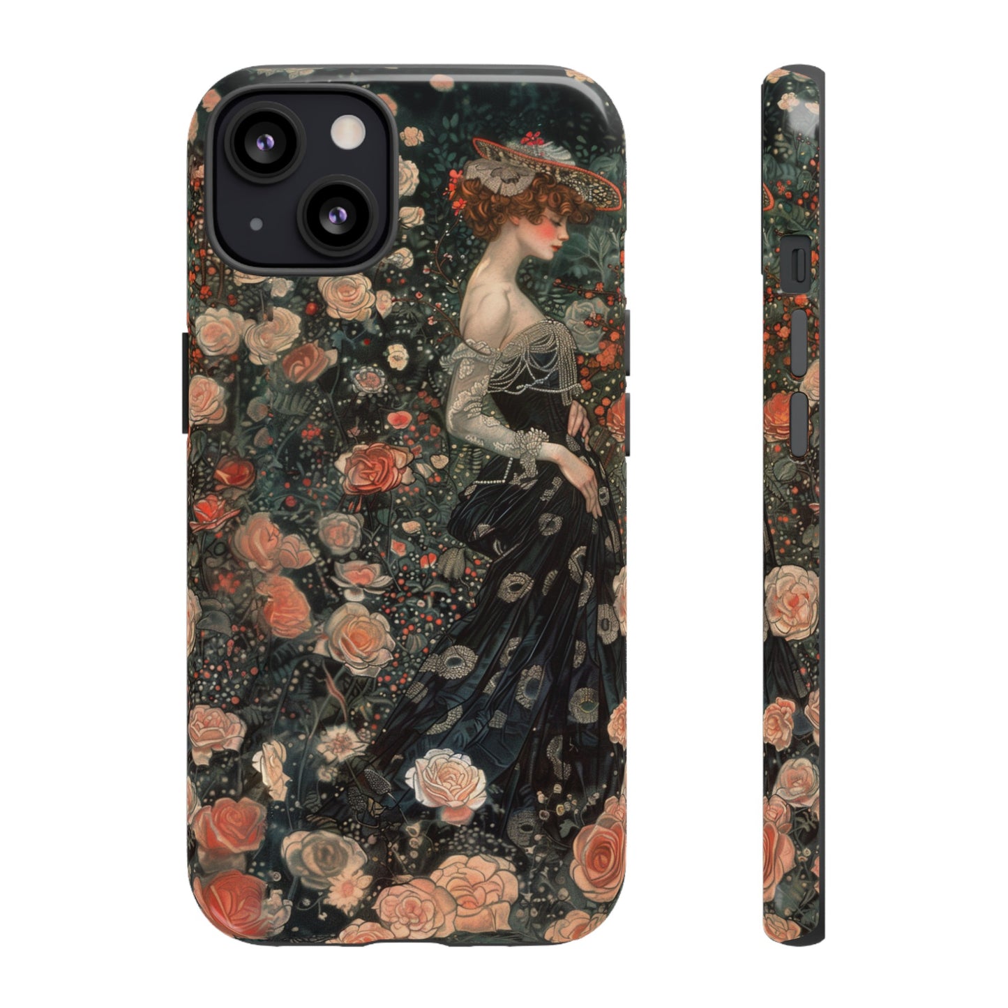 Art Nouveau French Floral Beauty Painting Phone Case