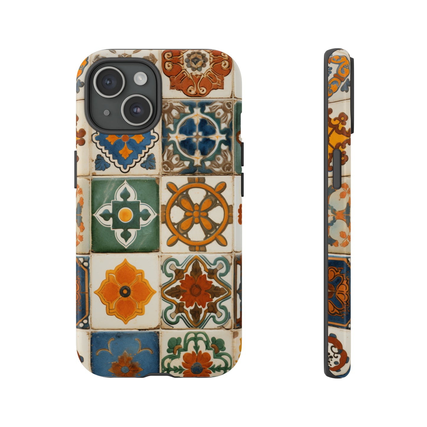 Moroccan tile art phone case for iPhone 15