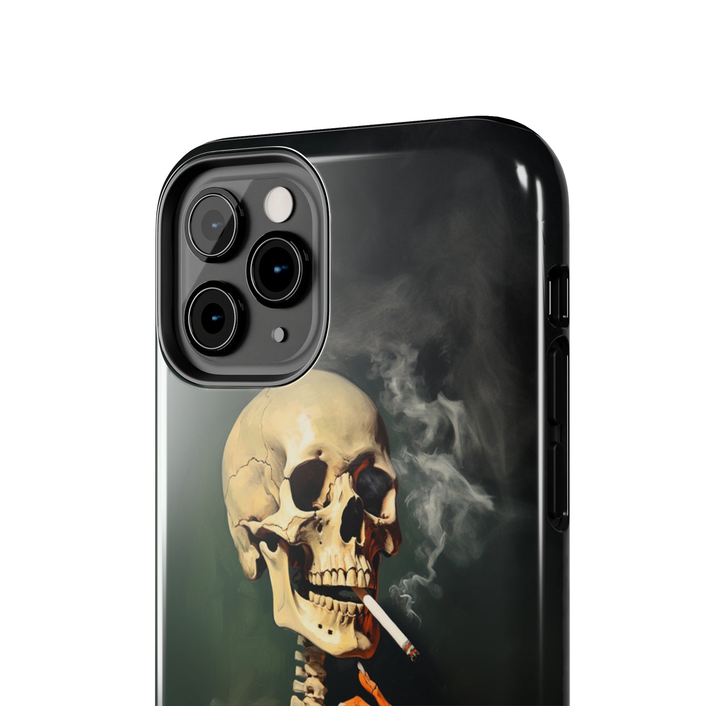 Smoking Skull iPhone Case | Edgy Style with a Mysterious Vibe for iPhone 11, 12, 13, 14, SE 2020 & Mor