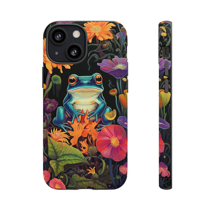 Floral Frogs Elegance Phone Case for Google Pixel, iPhone & Samsung Galaxy