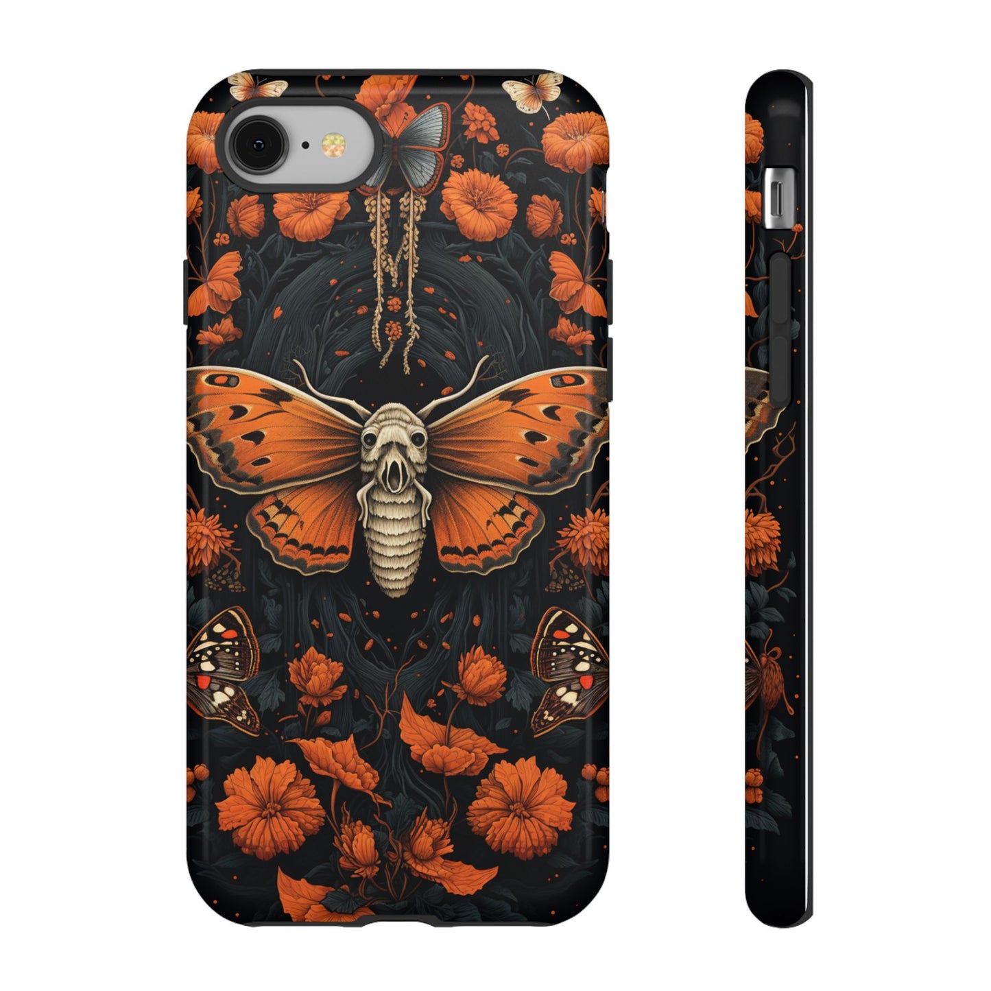 Eerie Elegance Halloween Goth Moth Phone Cover