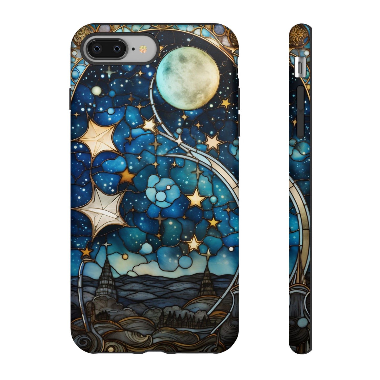 Boho Starry Night Stained Glass Artistry Phone Cover