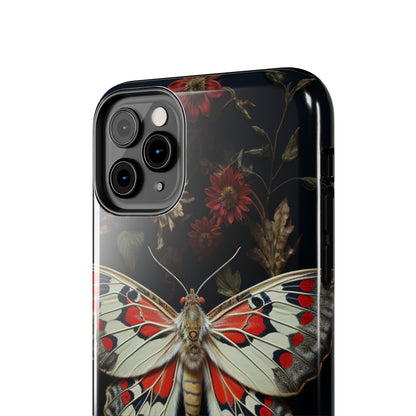 Deadhead Moth Gothic Floral Aesthetic Dark Academia iPhone Case | Embrace Mysterious Elegance