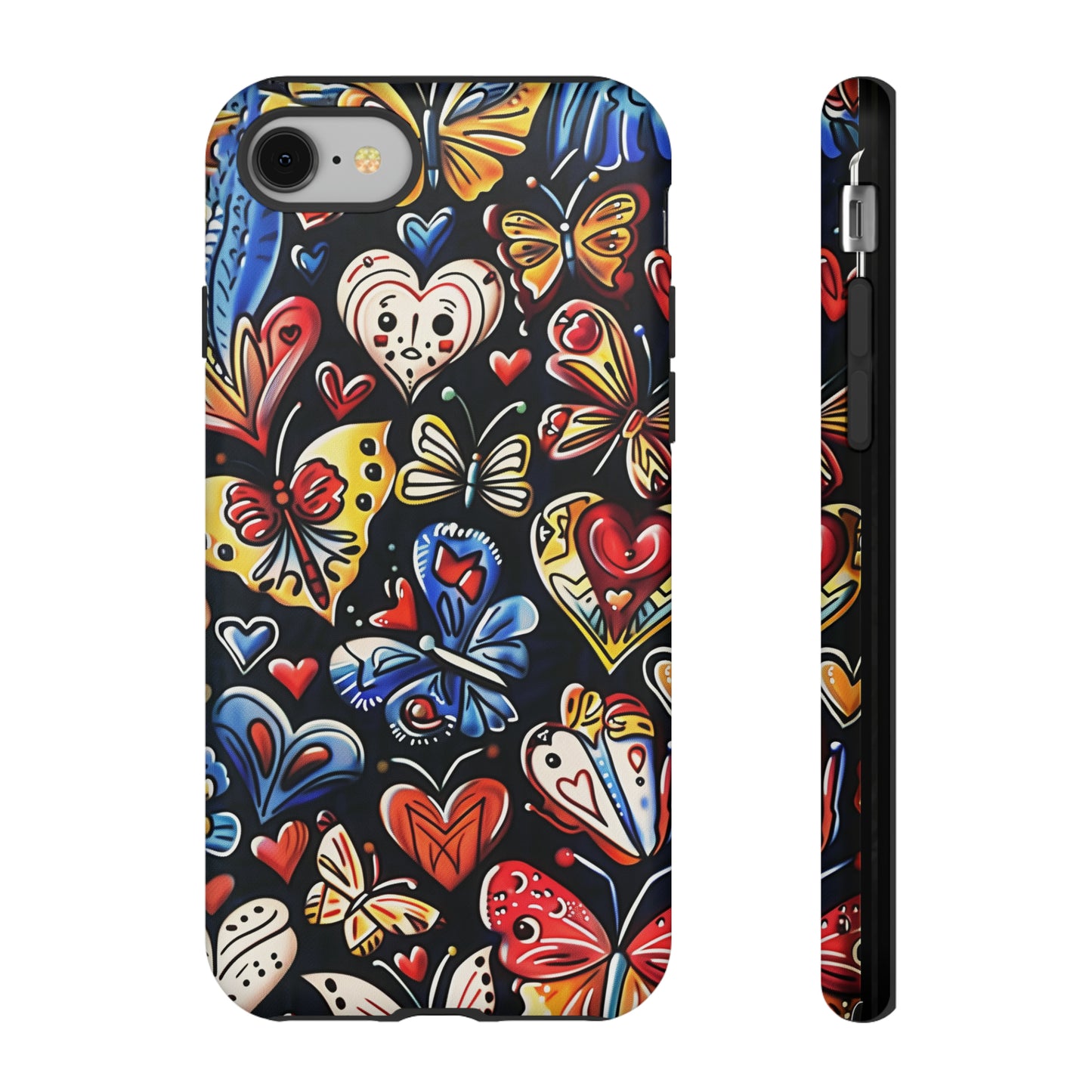 Butterfly Magic Hearts Phone Case