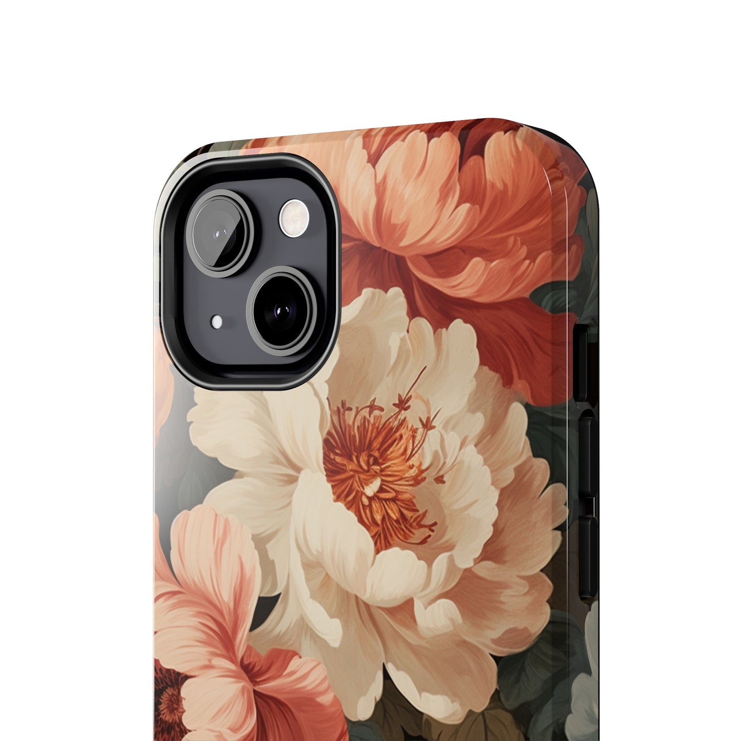 Vintage Floral Aesthetic Phone Tough Case Antique Print for iPhone 14 11 Pro 12 13 XR XS X 7+ 8 Boho Nature Flowers Cottage Core