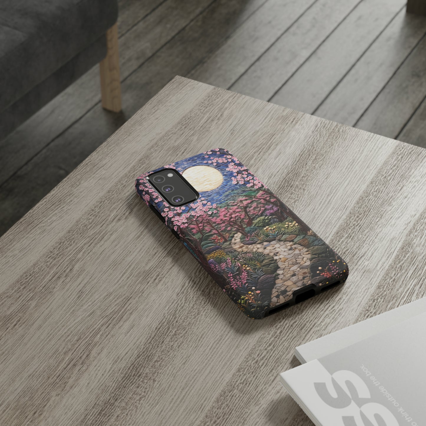 Artistic full moon mosaic phone case for Google Pixel 7