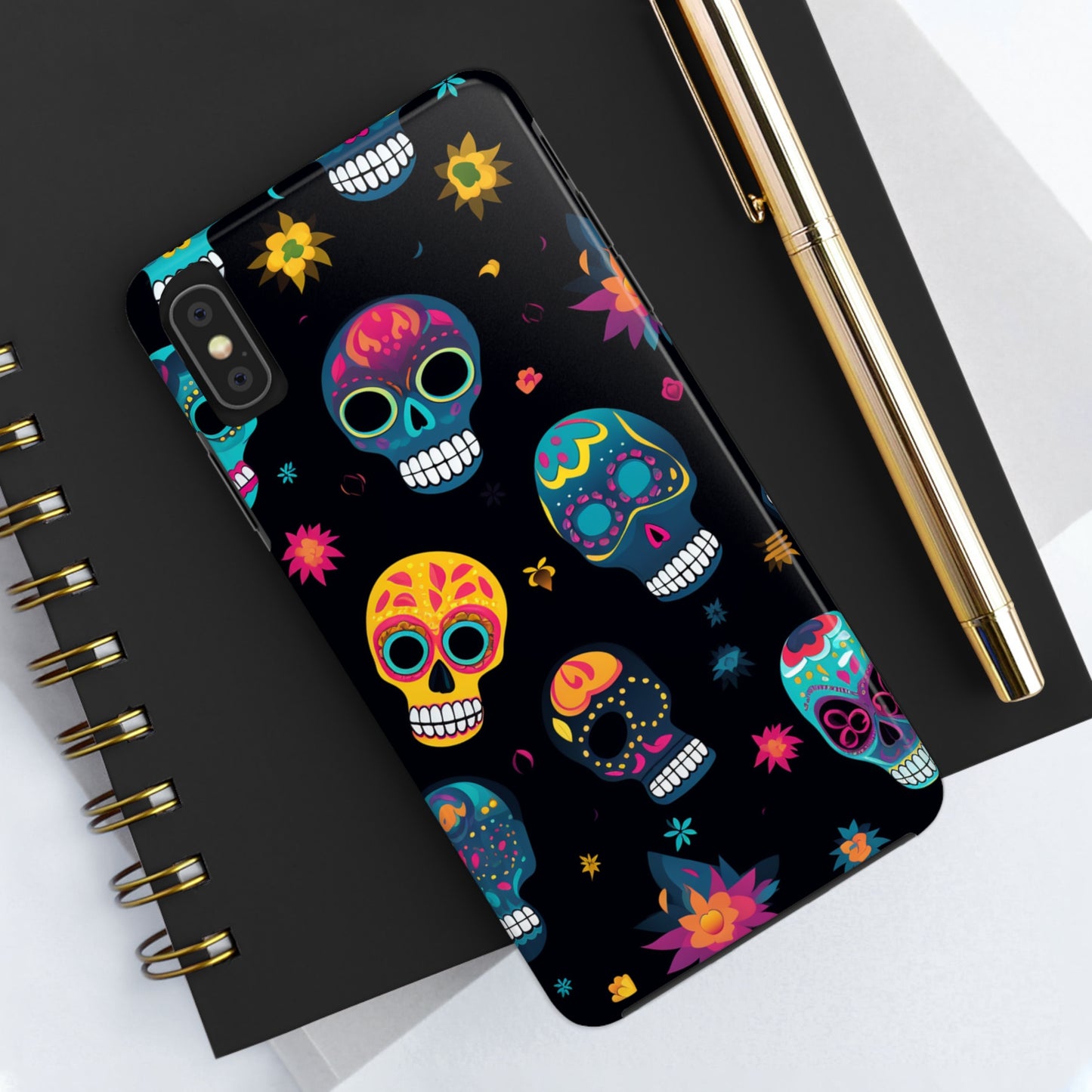 Sugar Skull iPhone Case | Day of the Dead Elegance for Apple iPhone Models