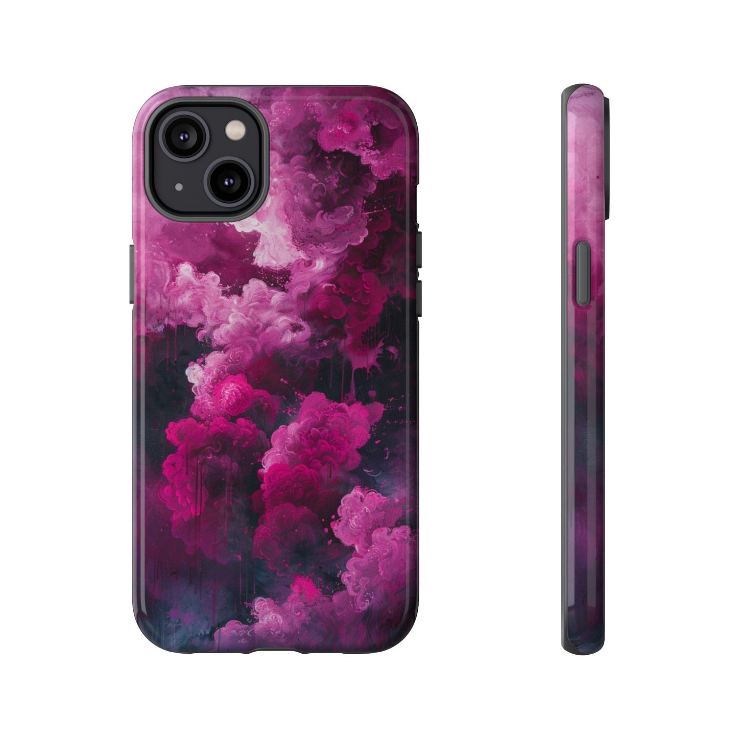 Magenta and Blue Color Explosion Phone Case