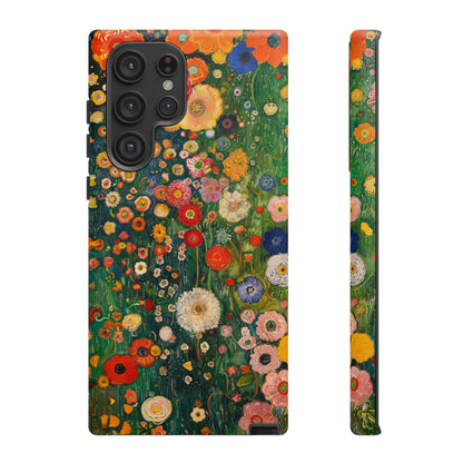 Gustav Klimt Style Flower Garden Painting Phone Case