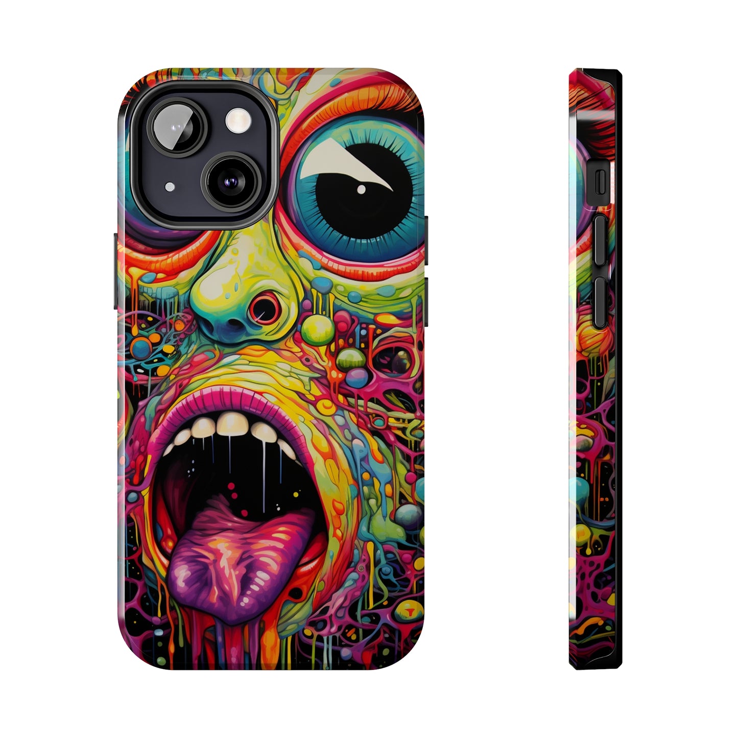 Trippy Hippie Acid Drop: Vibrant Swirls & Dazzling Colors | Tough iPhone Case