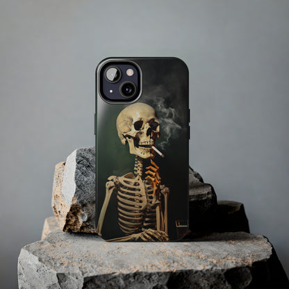 Smoking Skull iPhone Case | Edgy Style with a Mysterious Vibe for iPhone 11, 12, 13, 14, SE 2020 & Mor