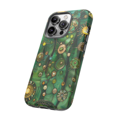 Green Celestial Stained Glass Mosaic Phone Case