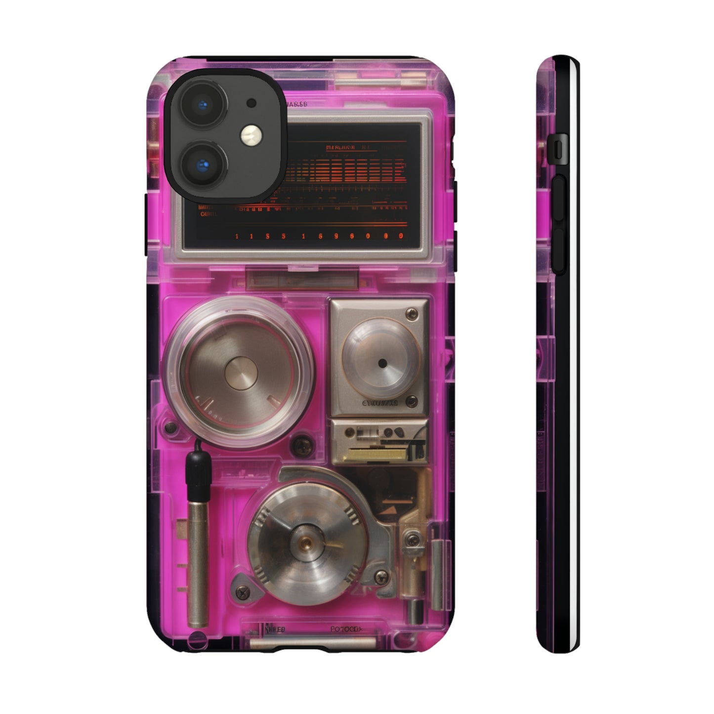 Cyberpunk Techno Gadget Walkman: Retro-Futuristic Premium Tough Phone Case | Iconic Style for iPhone, Samsung Galaxy, and Google Pixel