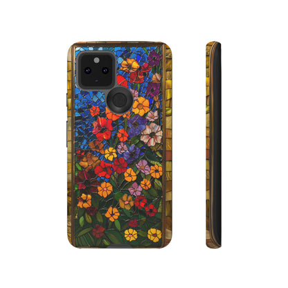 Gustav Klimt Style Flower Garden Painting Phone Case for iPhone 15, 14, Pro Max, 13, 12 & Samsung Galaxy S23, S22, S21, Google Pixel