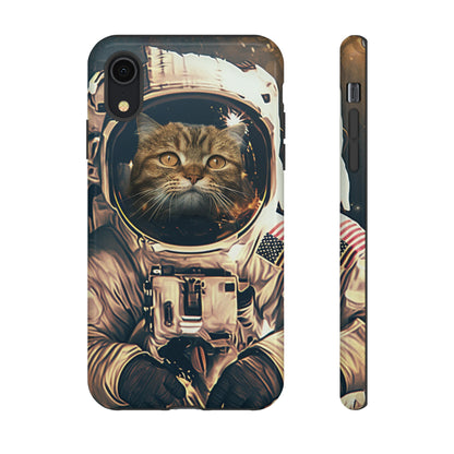 Whimsical Astronaut Cat Phone Case