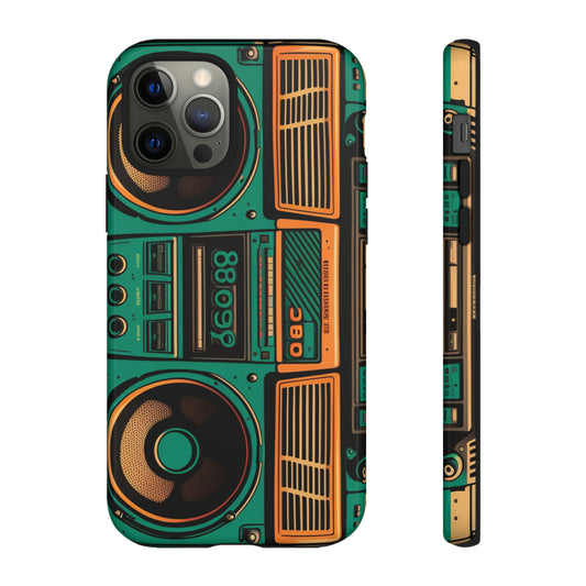 Boombox Hip Hop Music Explosion: Iconic Rhythm Case for iPhone XS Max, iPhone 15 Pro, iPhone XR, and More