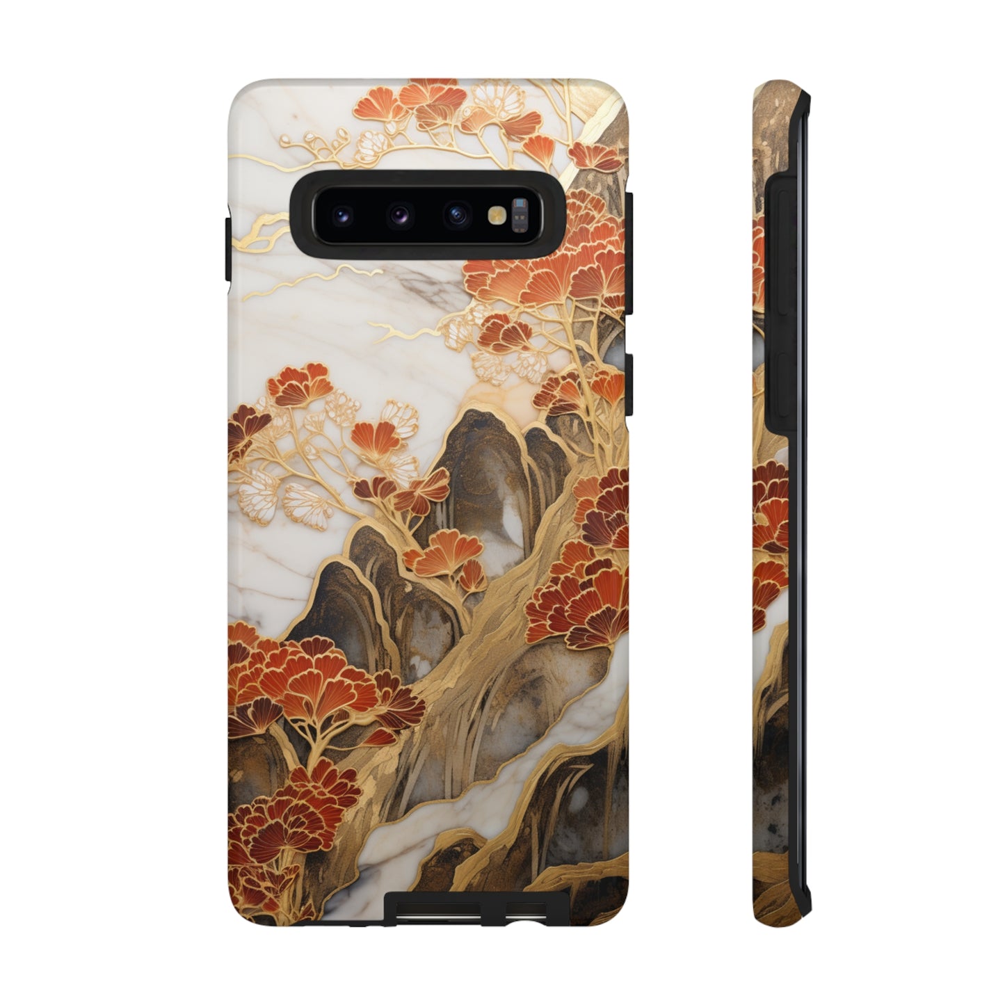 Chiyogami Floral Tough iPhone Case Galaxy S23 S22 S21 S20 Plus Ultra | Iphone 14 13 12 11 8 Pro Max Mini | Pixel 7 6 Pro 5 | Japanese Boho