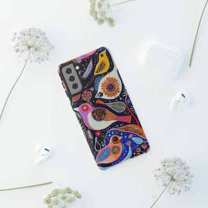 Mexican Style Bird Painting Phone Case