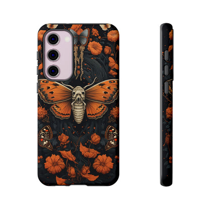 Eerie Elegance Halloween Goth Moth Phone Cover