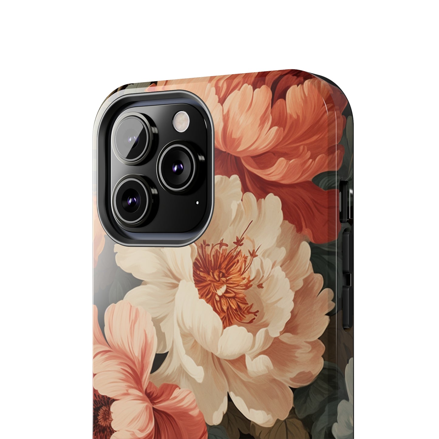 Vintage Floral Aesthetic Phone Tough Case Antique Print for iPhone 14 11 Pro 12 13 XR XS X 7+ 8 Boho Nature Flowers Cottage Core