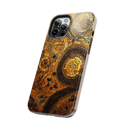 Golden Spiral Tile iPhone Case | Add Glamour and Elegance to Your Device