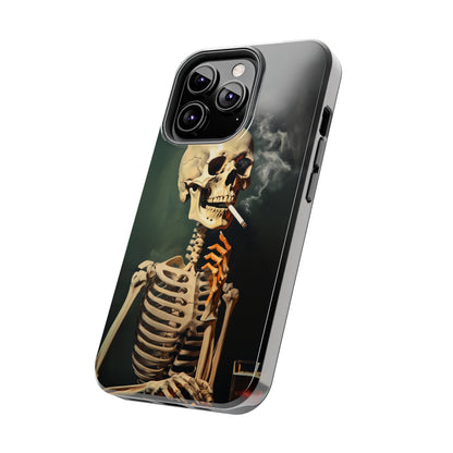 Smoking Skull iPhone Case | Edgy Style with a Mysterious Vibe for iPhone 11, 12, 13, 14, SE 2020 & Mor