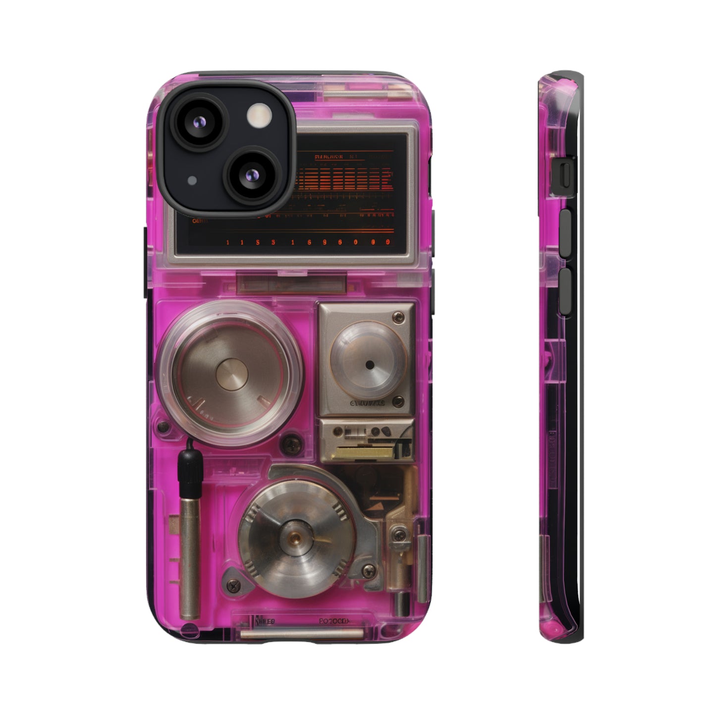 Cyberpunk Techno Gadget Walkman: Retro-Futuristic Premium Tough Phone Case | Iconic Style for iPhone, Samsung Galaxy, and Google Pixel