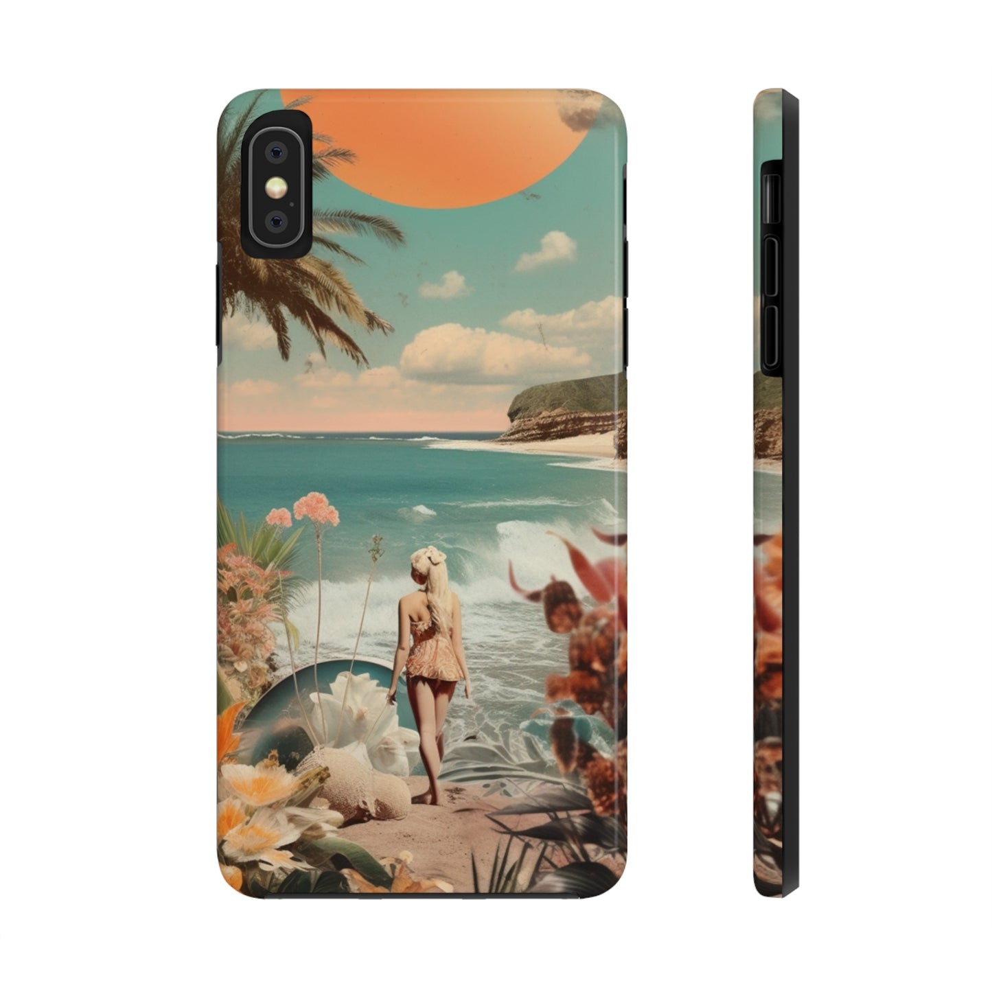 A Day at the Beach iPhone Tough Case | Embrace the Serenity of Coastal Living with Reliable Protection