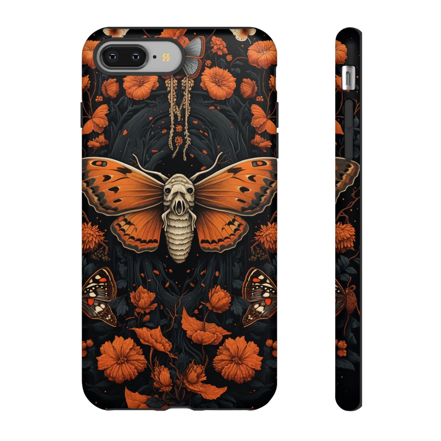 Eerie Elegance Halloween Goth Moth Phone Cover