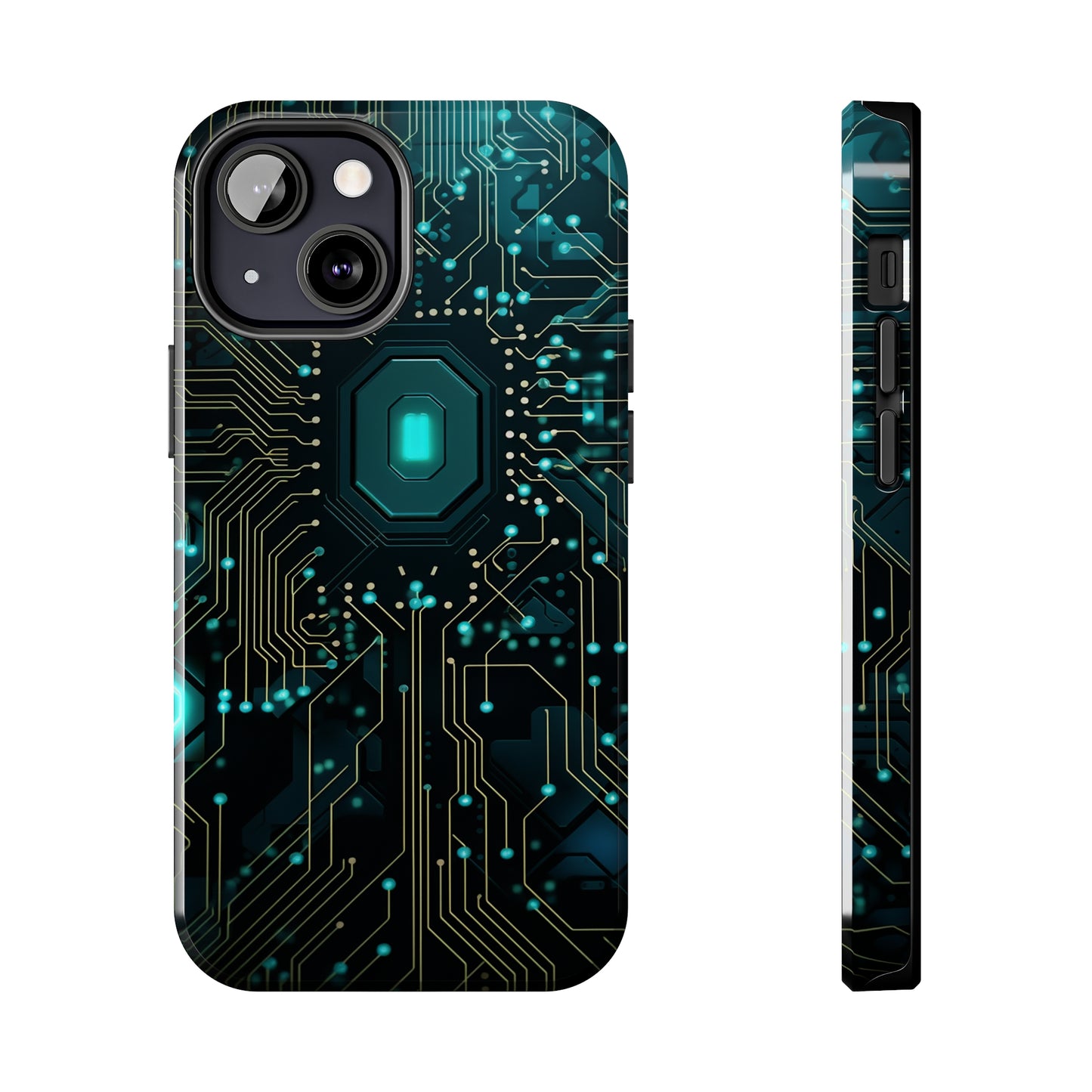 Neon Nexus: Cyberpunk Circuit Board | Futuristic Tech-Inspired iPhone Case