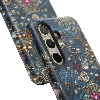 Blue Jean Queen Rhinestone Bling Phone Case