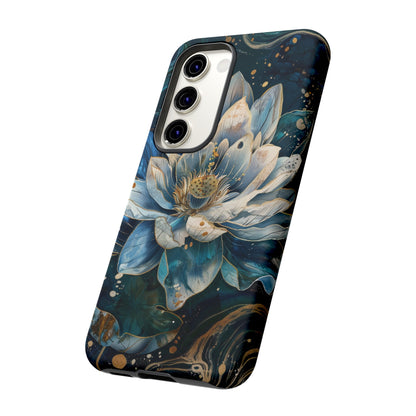 Zen Stained Glass Lotus Floral Design Phone Case