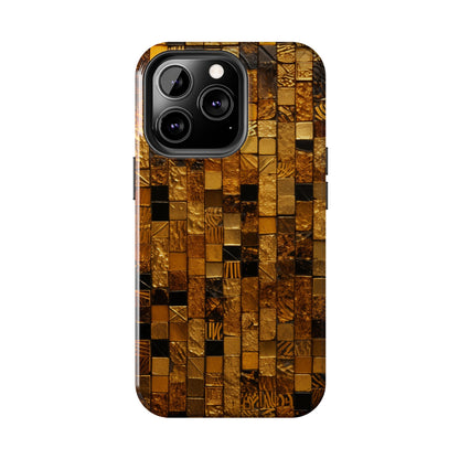 Golden Tile iPhone Case | Add Glamour and Elegance to Your Device