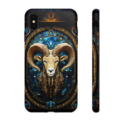 Aries Astrology Stained Glass Design Phone Case