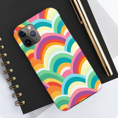 Rainbow Tough iPhone Case | Embrace Vibrant Style and Reliable Protection