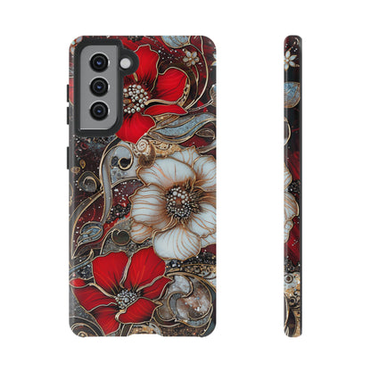 Stained Glass Floral Paisley Explosion Phone Case