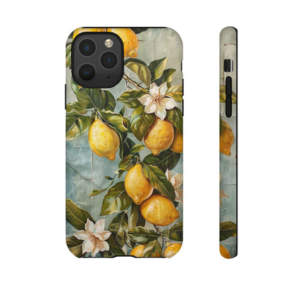 Mediterranean Lemon Tile Oil Painting iPhone 13 Case