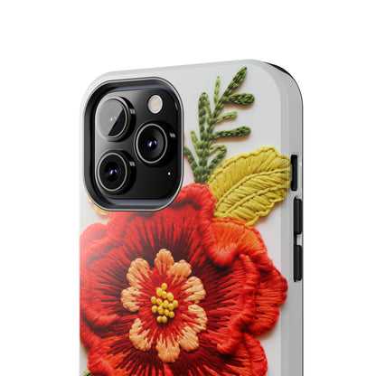 Floral Embroidery iPhone Case