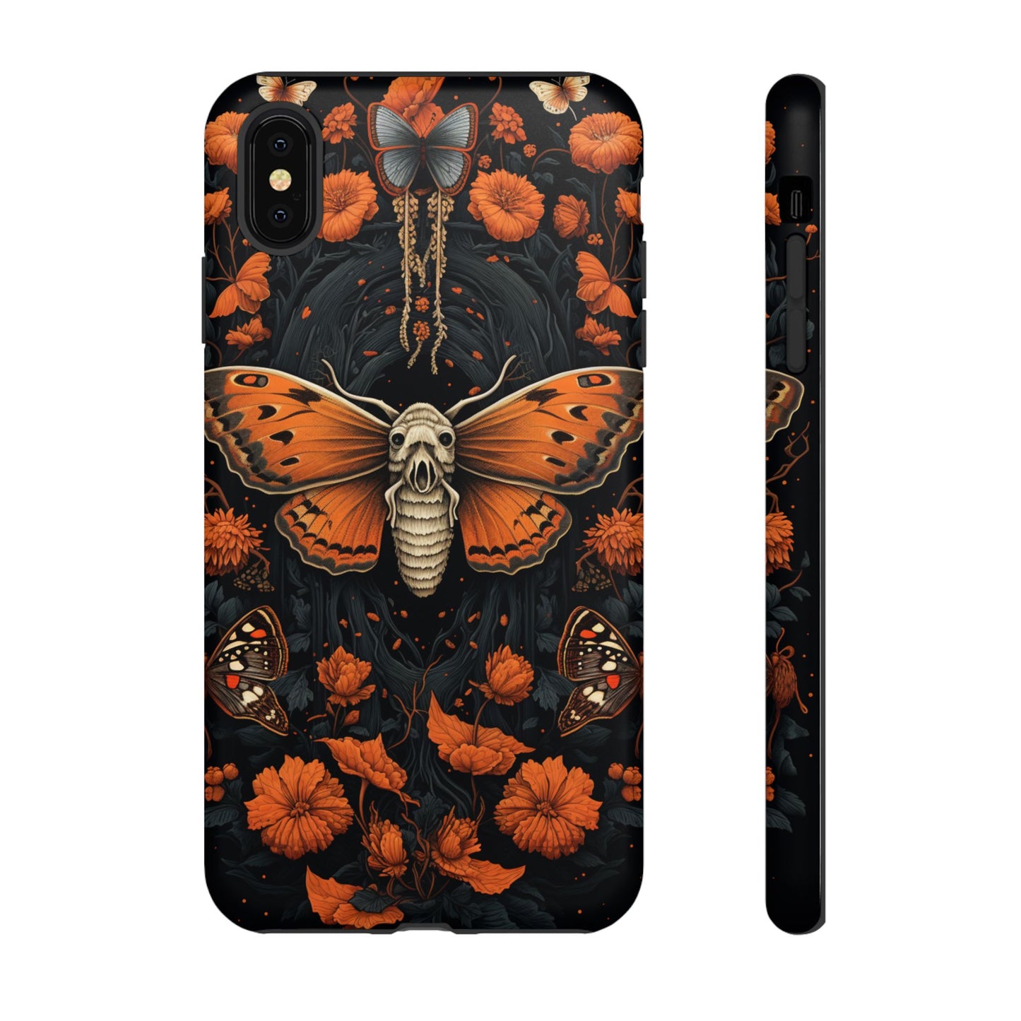 Eerie Elegance Halloween Goth Moth Phone Cover