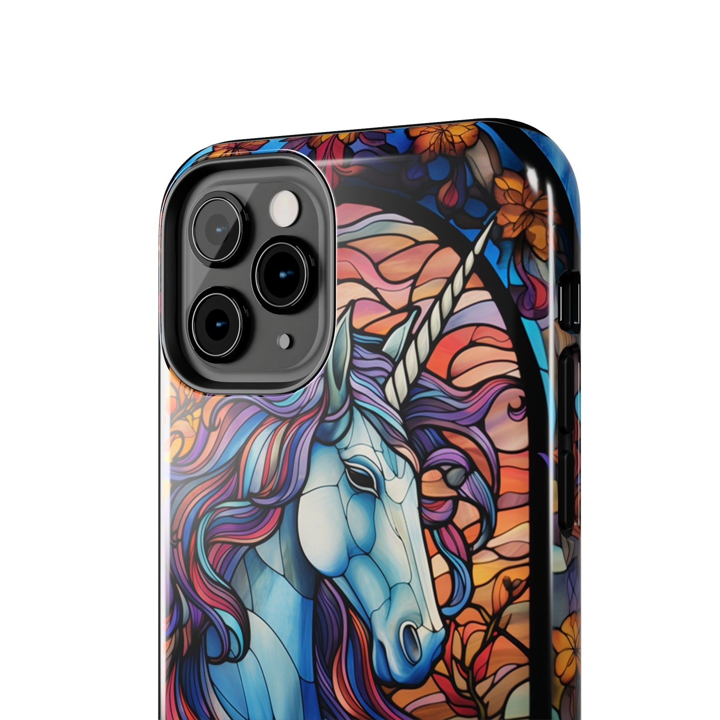 Unicorn Stained Glass iPhone Case | Mythical Beauty and Device Protection