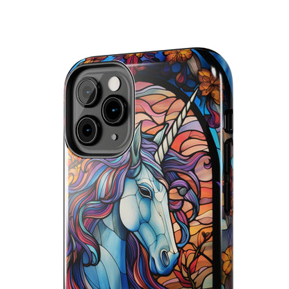 Unicorn Stained Glass iPhone Case | Mythical Beauty and Device Protection