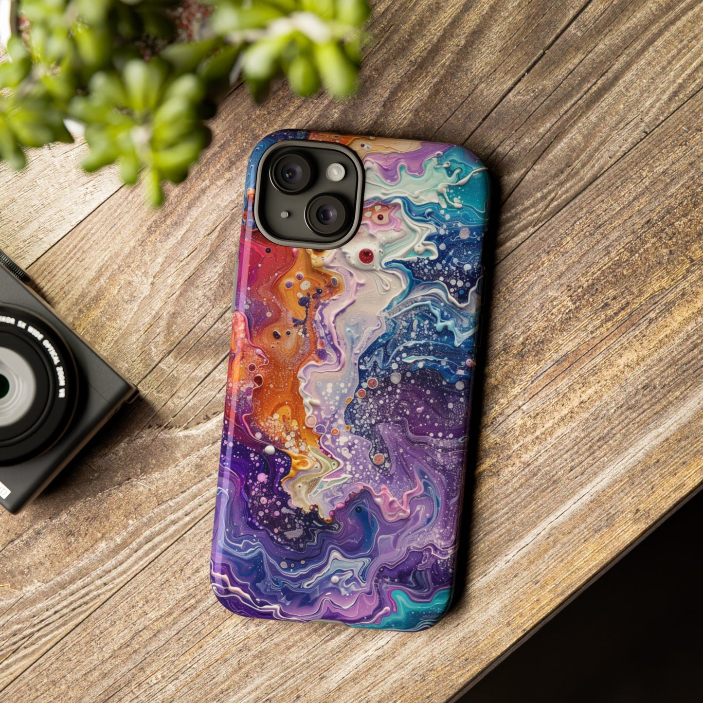 Trippy Psychedelic Color Waves Phone Case