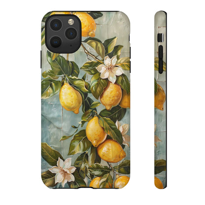 Mediterranean Lemon Tile Oil Painting iPhone 13 Case