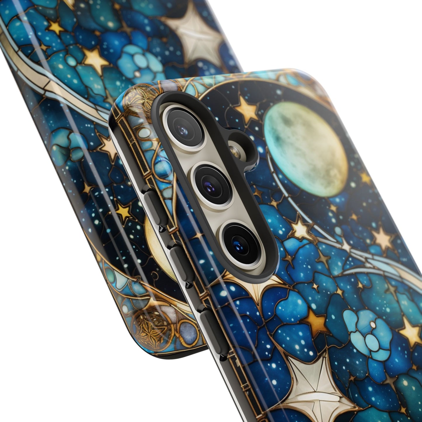 Boho Starry Night Stained Glass Artistry Phone Cover